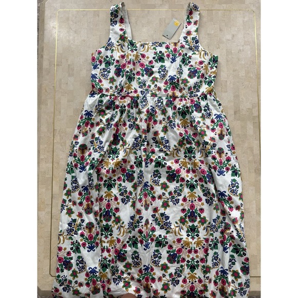 Boden Dresses & Skirts - Boden NWT Scandi Folk Floral Cotton Fit and Flare Square Neck Dress Plus Size 20
